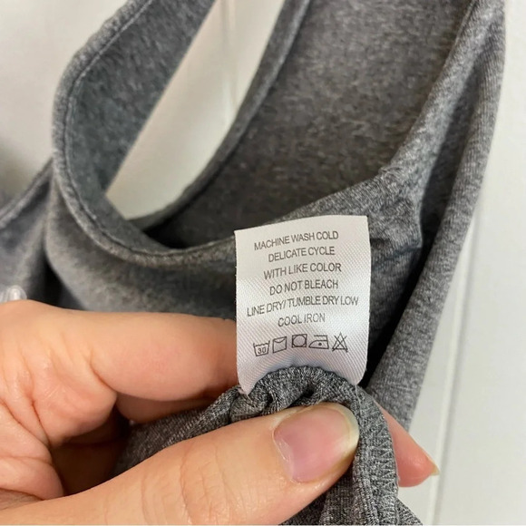 MONAT GEAR  Shampoo Dealer Bodysuit Size Large Gray Heathered Brazilian Cut - Picture 12 of 15